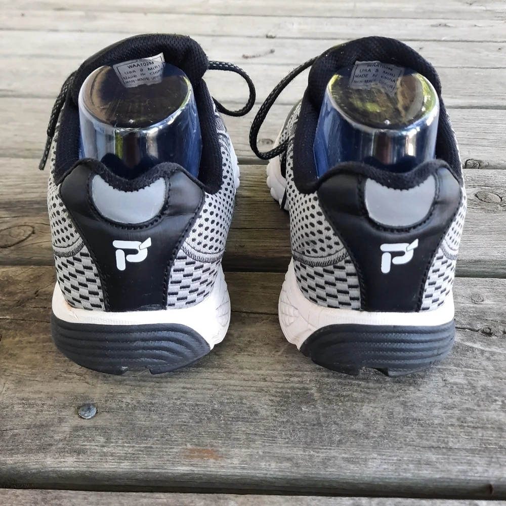 Propet One Walking Active  Black/Silver Therapeutic Comfort Shoes WAA103M Size 9